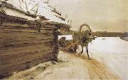 Valentin Serov In Winter oil painting picture wholesale